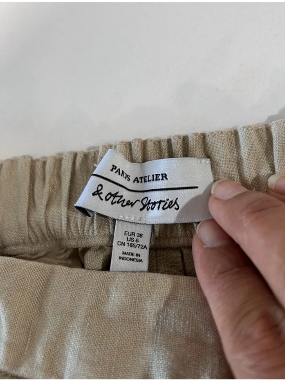 & Other Stories Light Beige Chinos